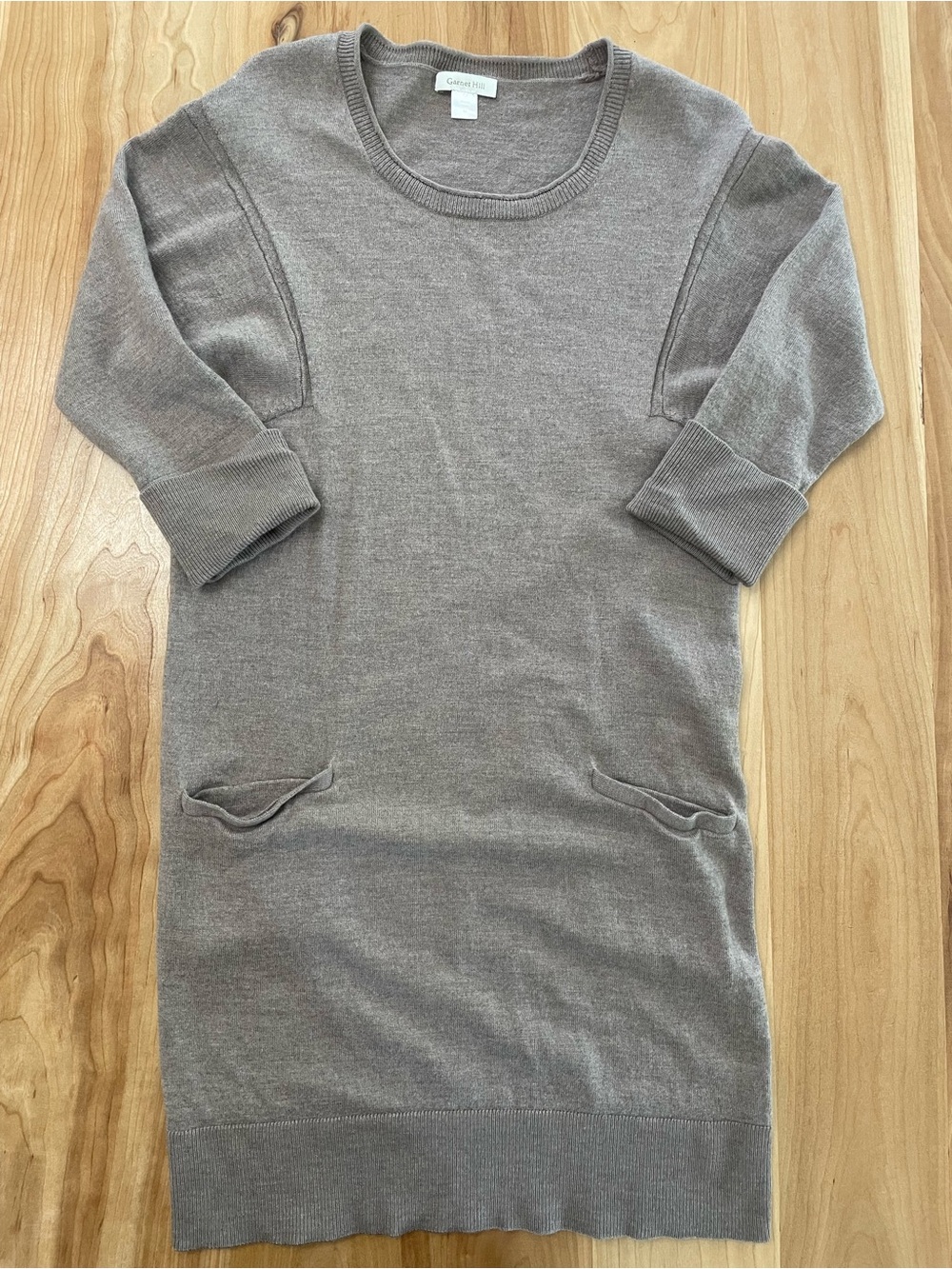 Garnet Hill Medium Merino Wool Sweater Dress